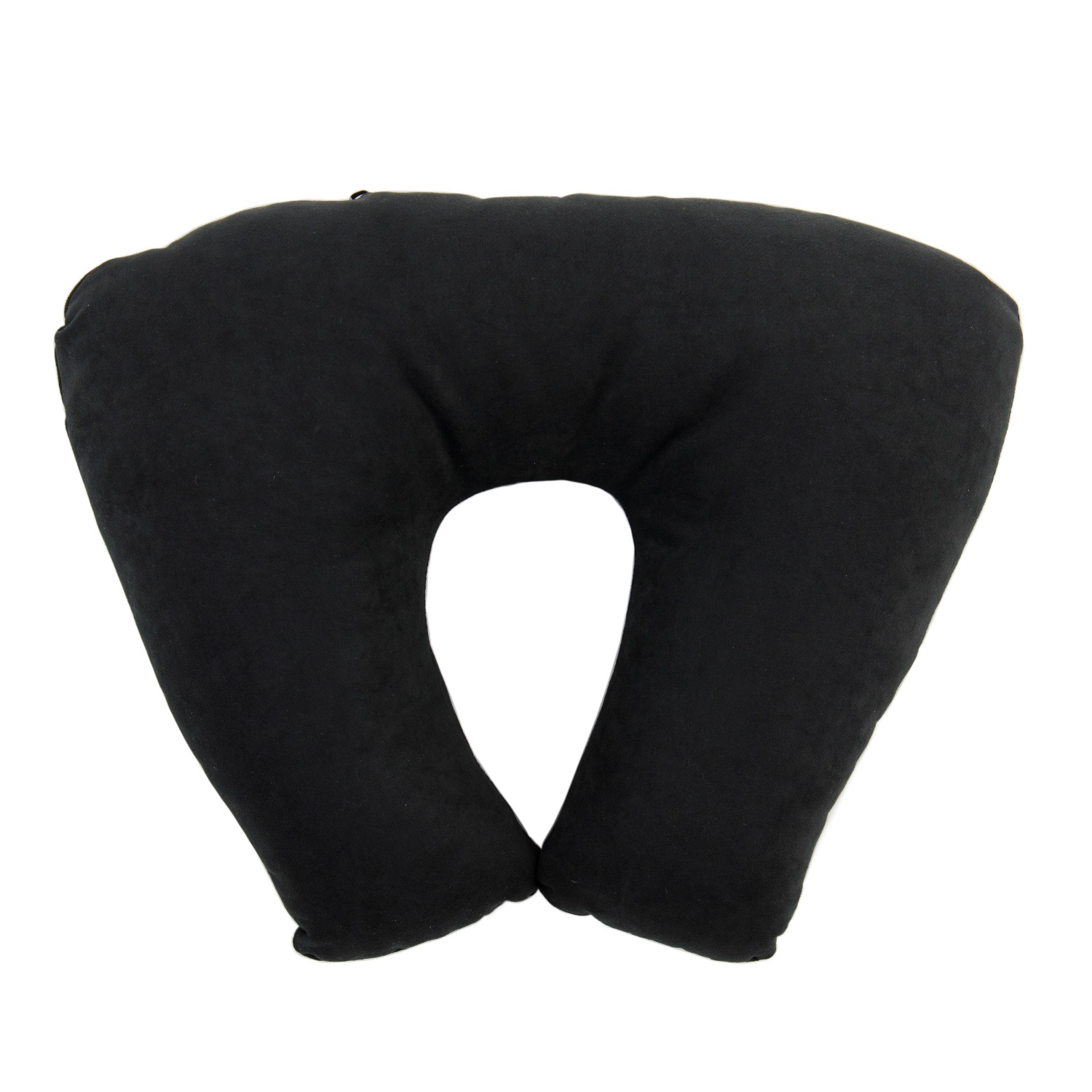 Подушка- подголовник «Подкова» из ткани чёрная